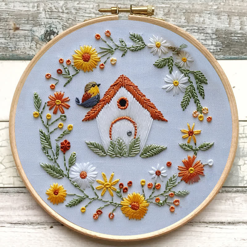 Rubbyoo Embroidery Kit - Bird Houses - image 7