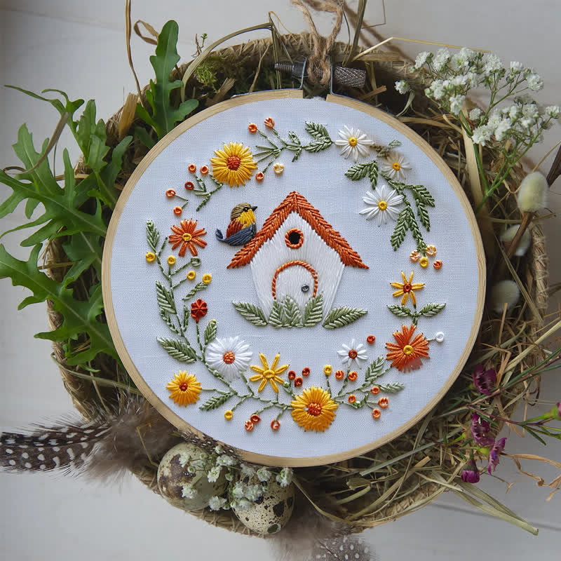 Rubbyoo Embroidery Kit - Bird Houses - image 8