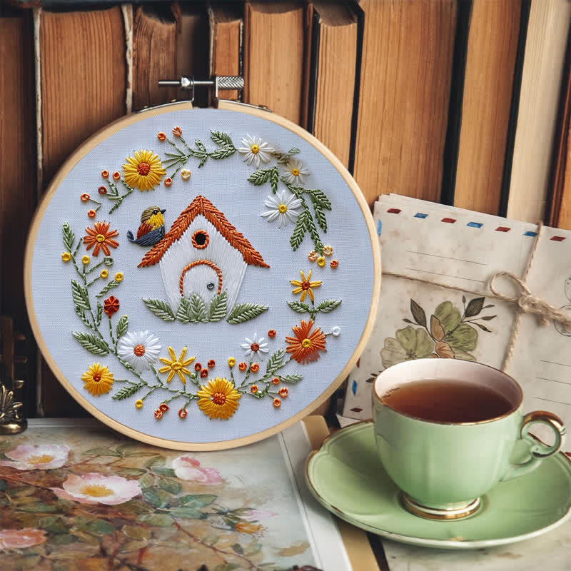 Rubbyoo Embroidery Kit - Bird Houses - image 6