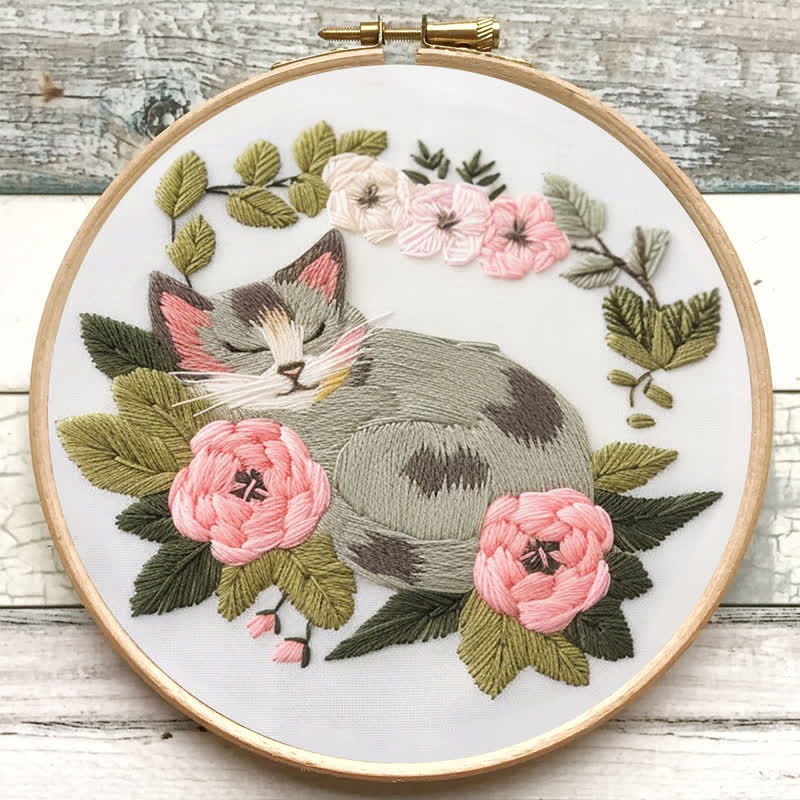 Rubbyoo Embroidery Kit - Sleeping Cat - image 7