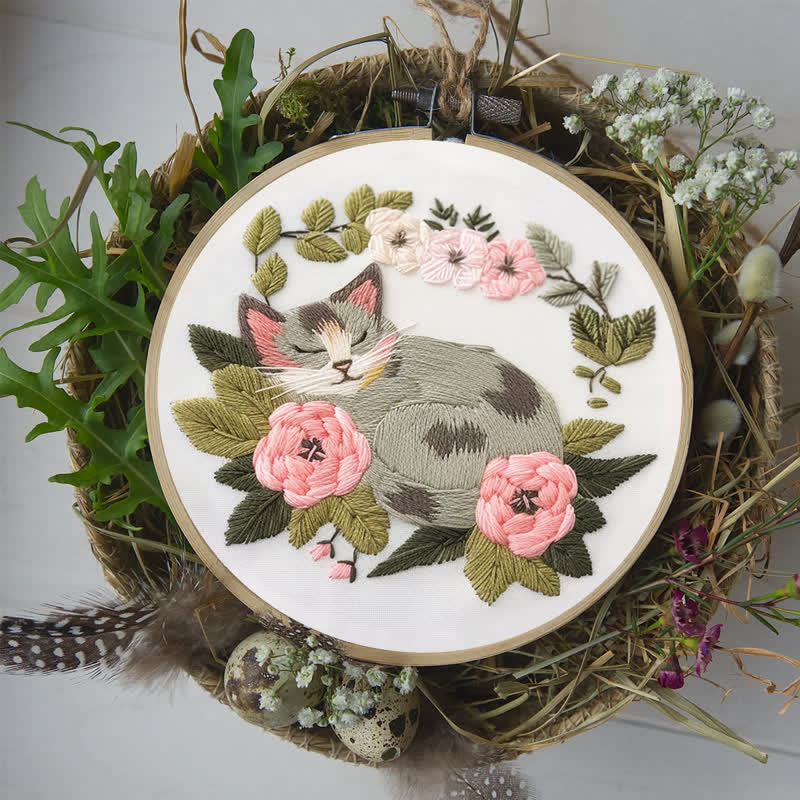 Rubbyoo Embroidery Kit - Sleeping Cat - image 9