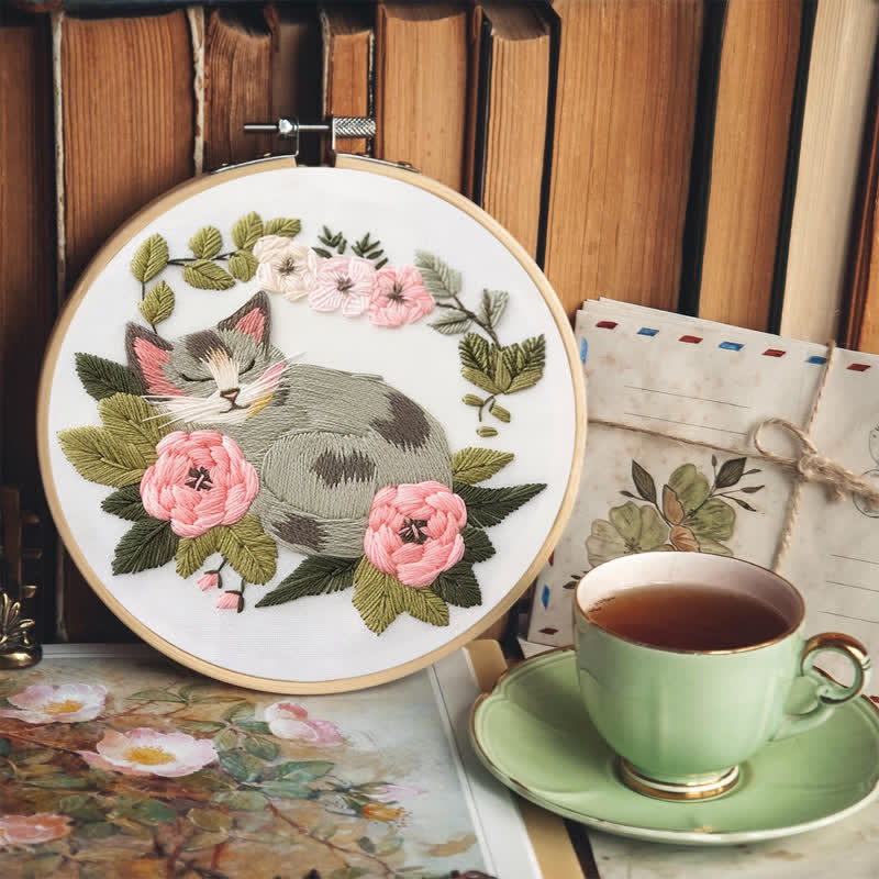 Rubbyoo Embroidery Kit - Sleeping Cat - image 6