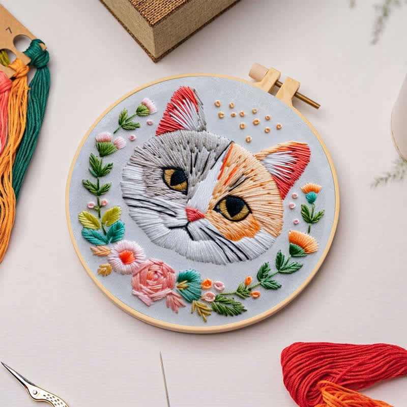 Rubbyoo Embroidery Kit - Indifferent Cat - image 3