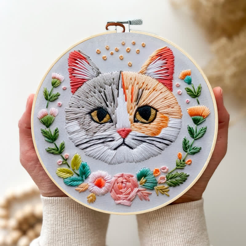 Rubbyoo Embroidery Kit - Indifferent Cat - image 2