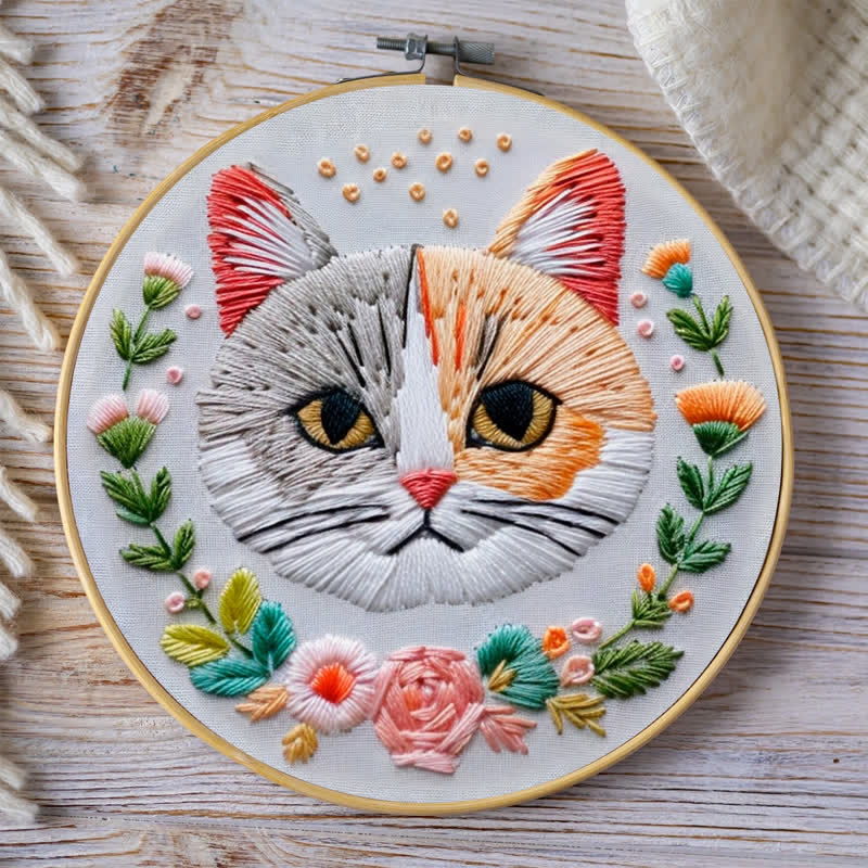 Rubbyoo Embroidery Kit - Indifferent Cat - image 8