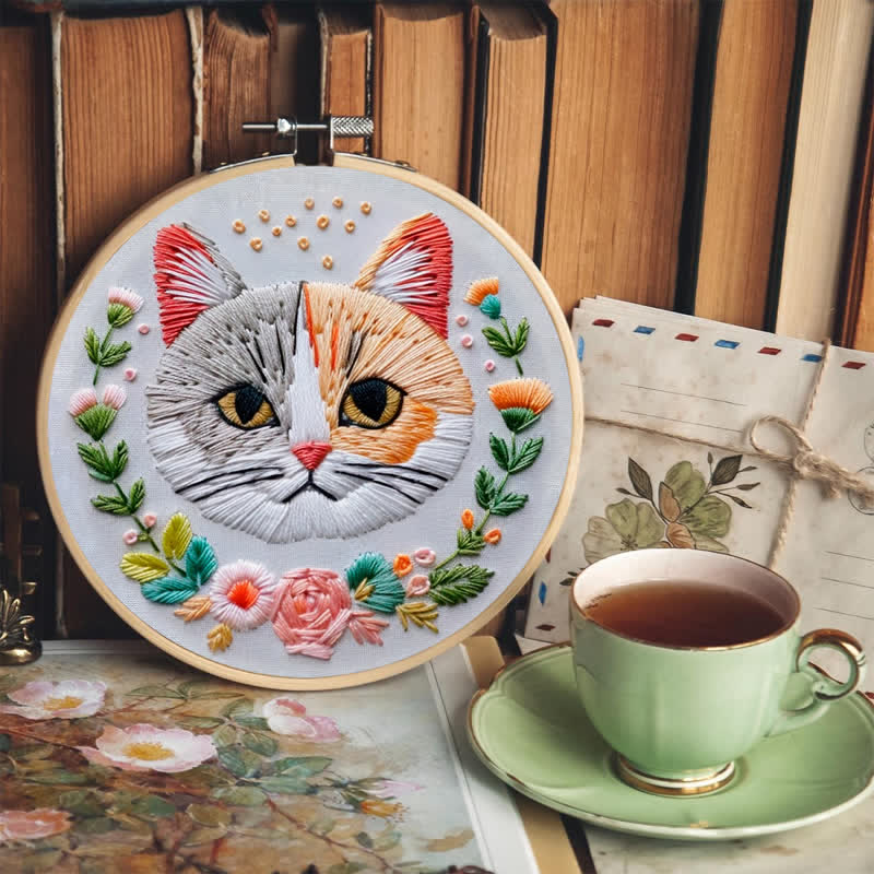 Rubbyoo Embroidery Kit - Indifferent Cat - image 7