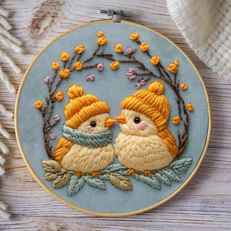Rubbyoo Embroidery Kit - Cute Winter Birds - image 8
