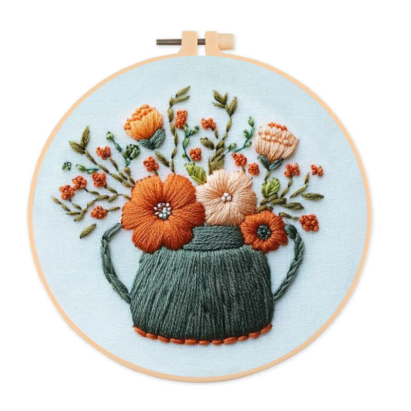 Rubbyoo Embroidery Kit - Tea Leaves - image 1