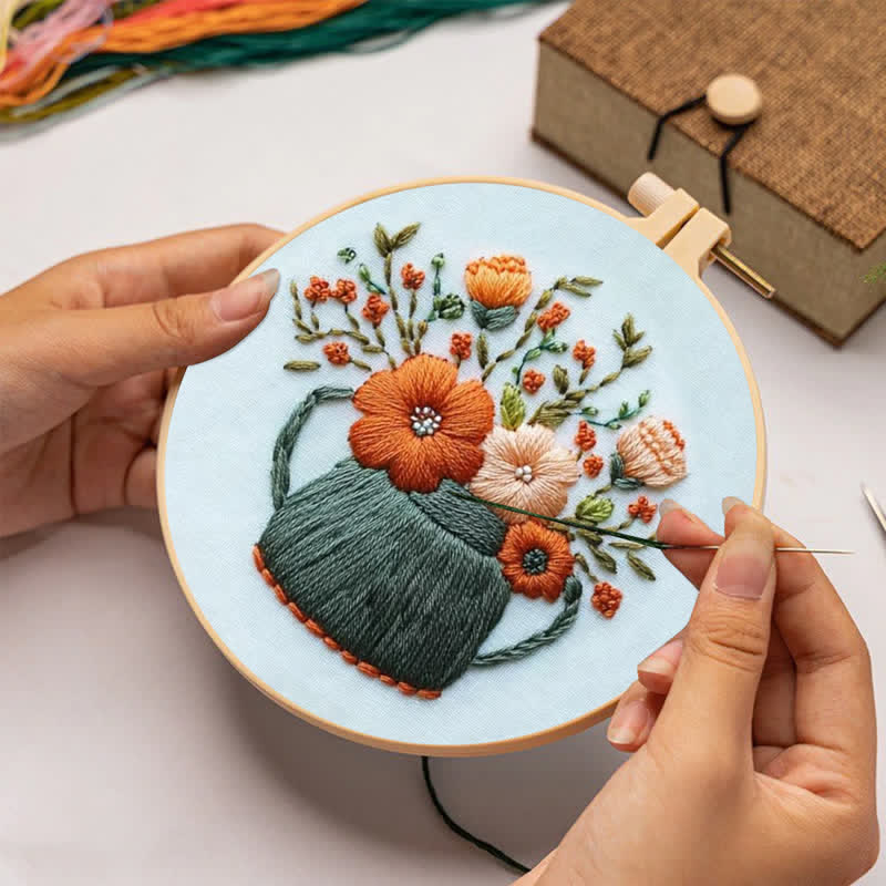 Rubbyoo Embroidery Kit - Tea Leaves - image 5