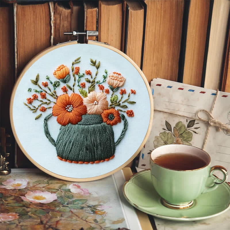 Rubbyoo Embroidery Kit - Tea Leaves - image 7