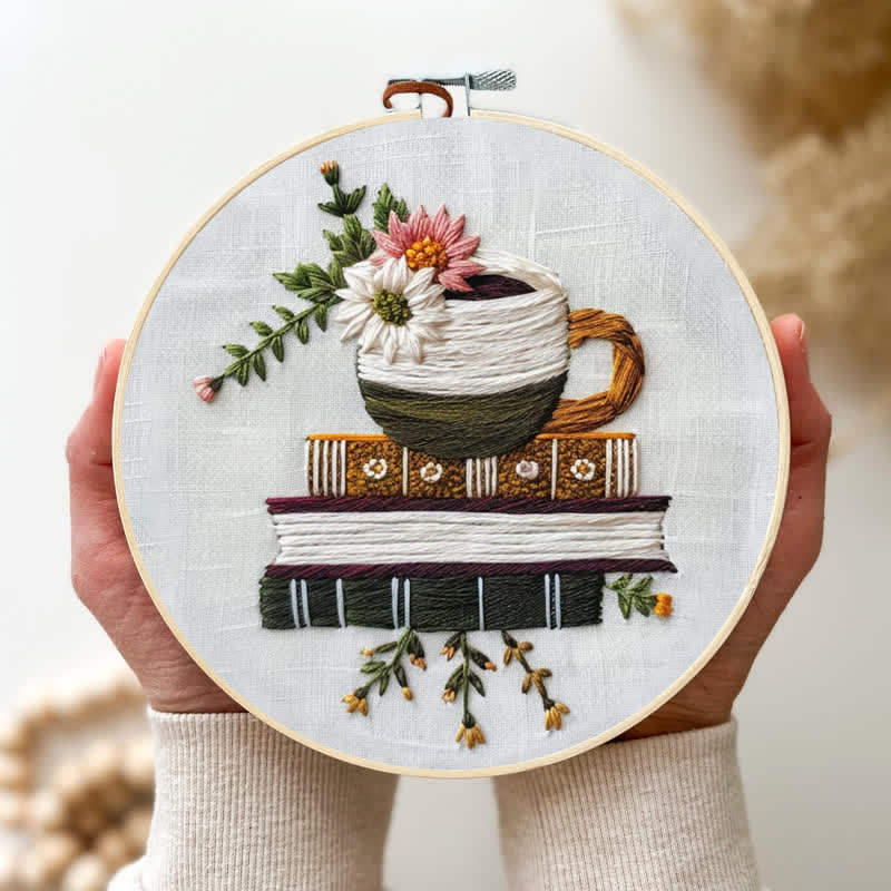 Rubbyoo Embroidery Kit - Books and Flowers - image 3