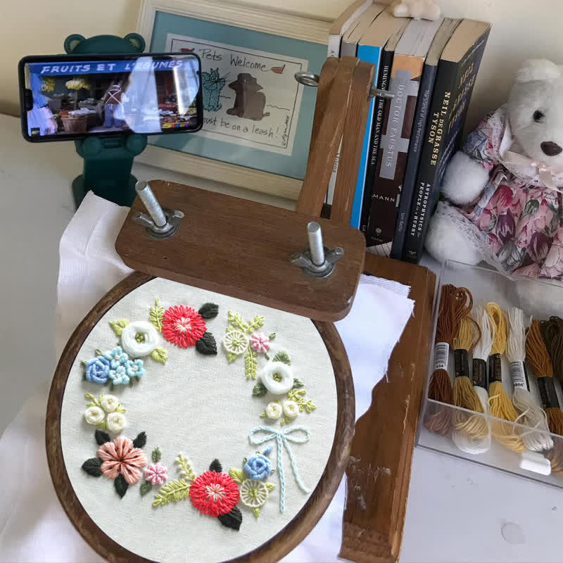 Rubbyoo Embroidery Kit - Retro Floral - image 4