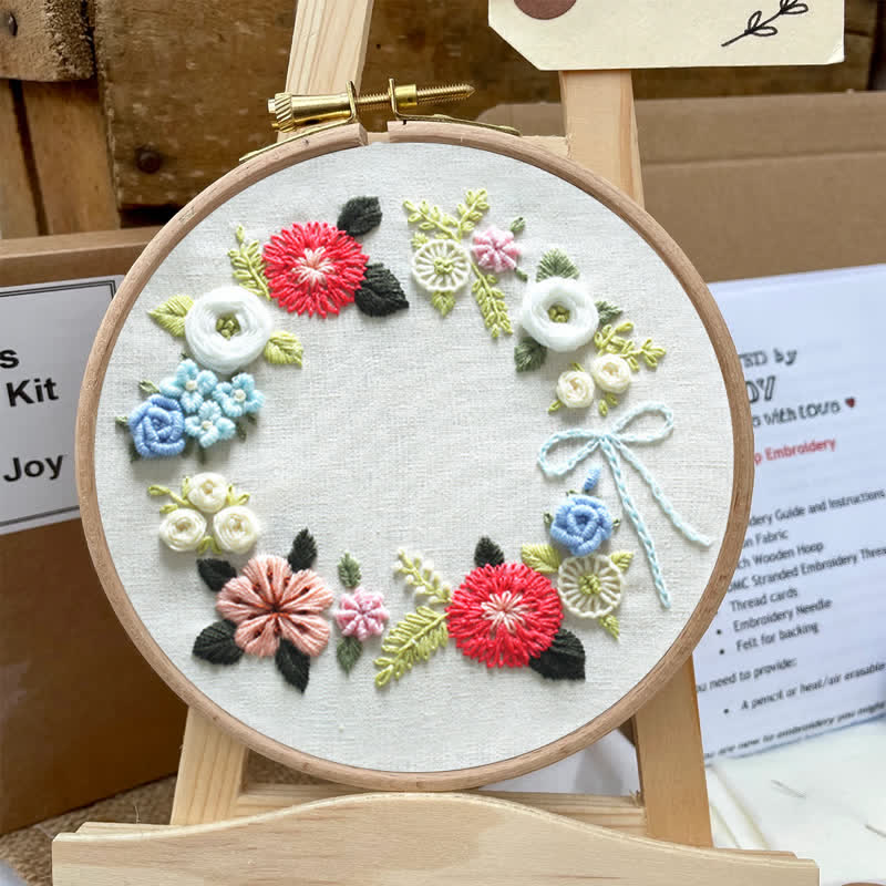 Rubbyoo Embroidery Kit - Retro Floral - image 6