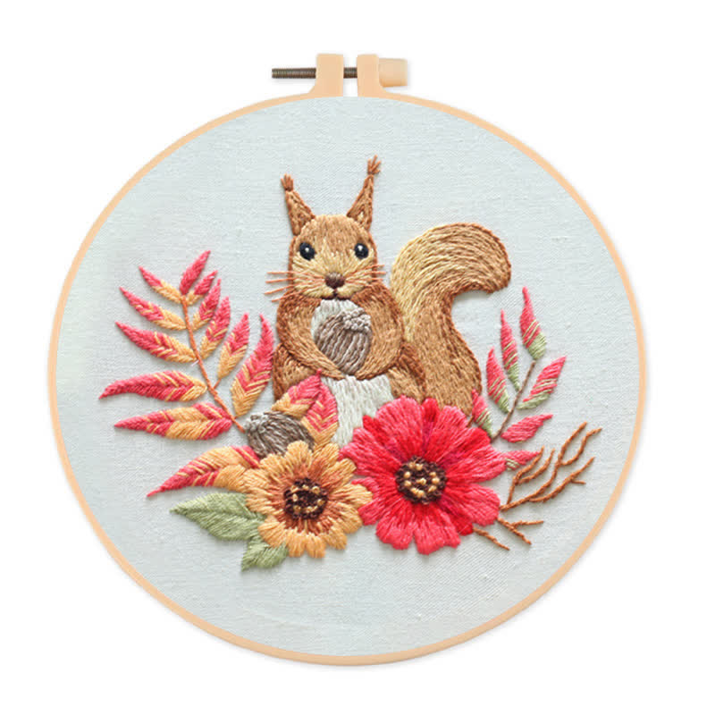 Rubbyoo Embroidery Kit - Squirrel - image 1