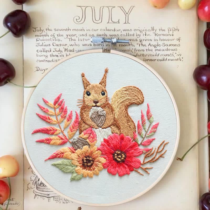 Rubbyoo Embroidery Kit - Squirrel - image 3