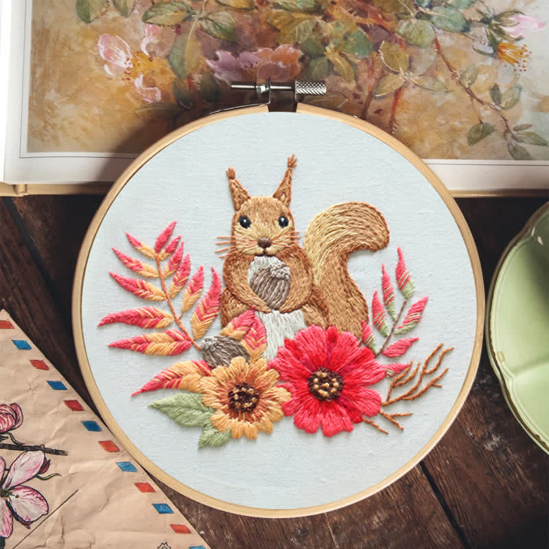 Rubbyoo Embroidery Kit - Squirrel - image 8