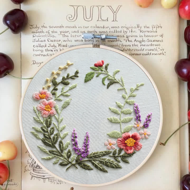 Rubbyoo Embroidery Kit - Wildflowers Indian Summer - image 3