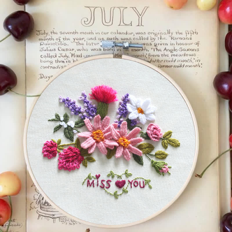 Rubbyoo Embroidery Kit - Miss You - image 3