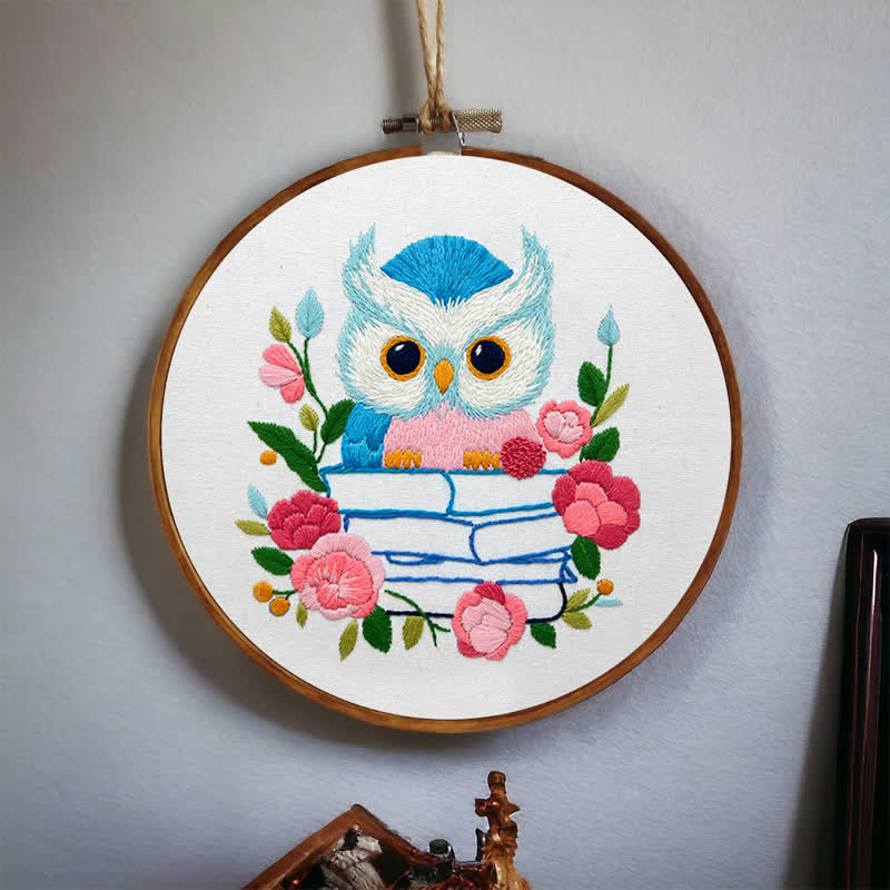 Rubbyoo Embroidery Kit - Owl Loves Reading - image 5