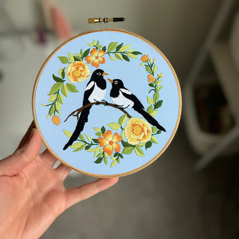 Rubbyoo Embroidery Kit - Love Birds And Flowers - image 2