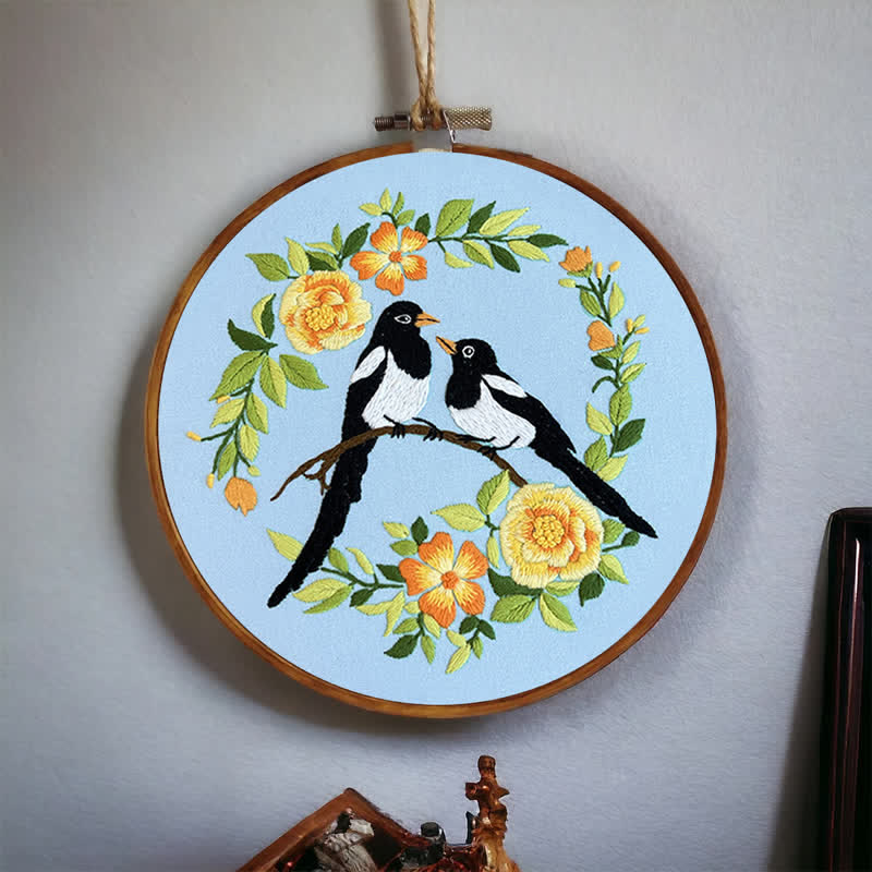 Rubbyoo Embroidery Kit - Love Birds And Flowers - image 4