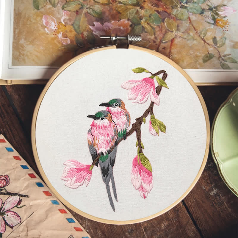 Rubbyoo Embroidery Kit - Birds On Branch - image 8