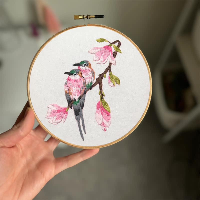 Rubbyoo Embroidery Kit - Birds On Branch - image 2