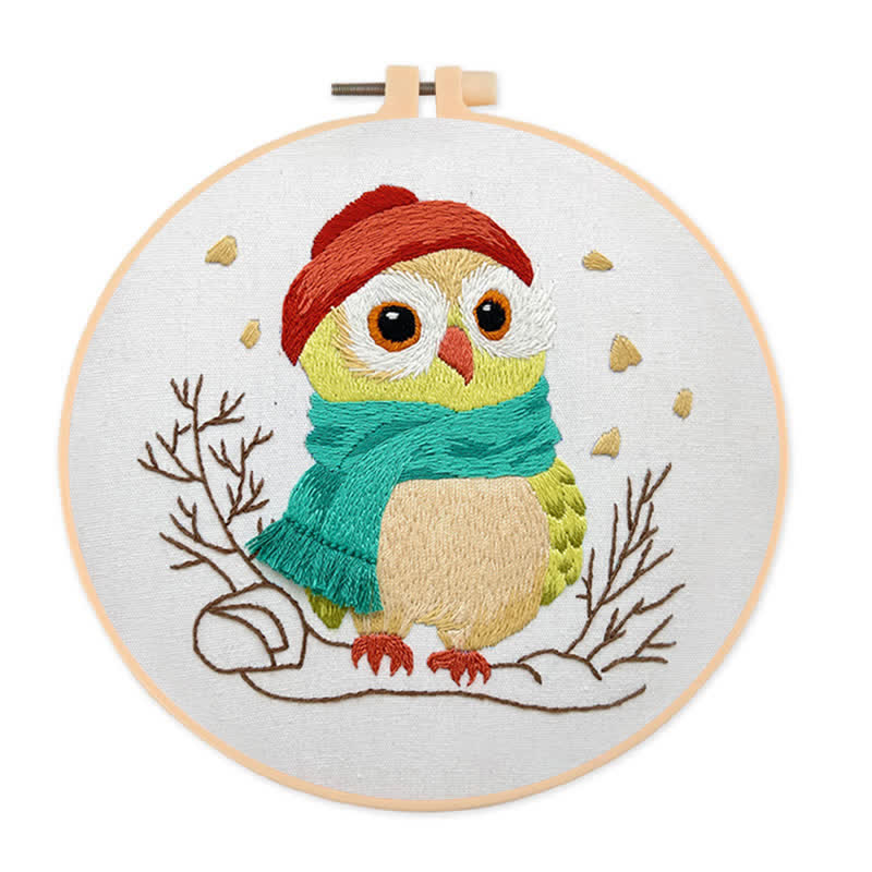 Rubbyoo Embroidery Kit - Little Red Riding Hood Owl - image 1