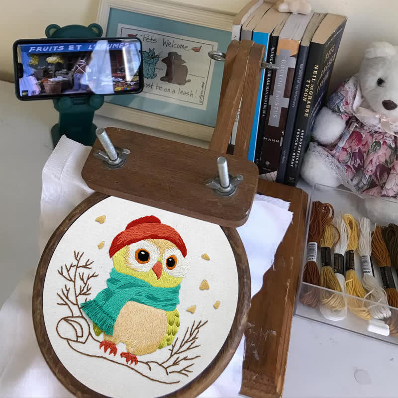 Rubbyoo Embroidery Kit - Little Red Riding Hood Owl - image 6