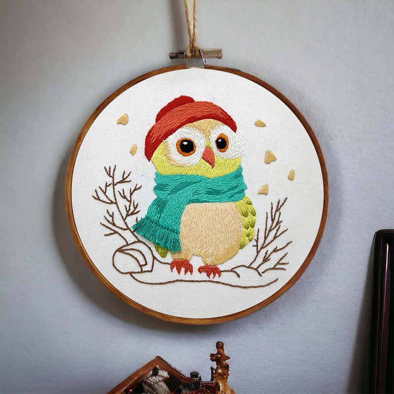 Rubbyoo Embroidery Kit - Little Red Riding Hood Owl - image 4