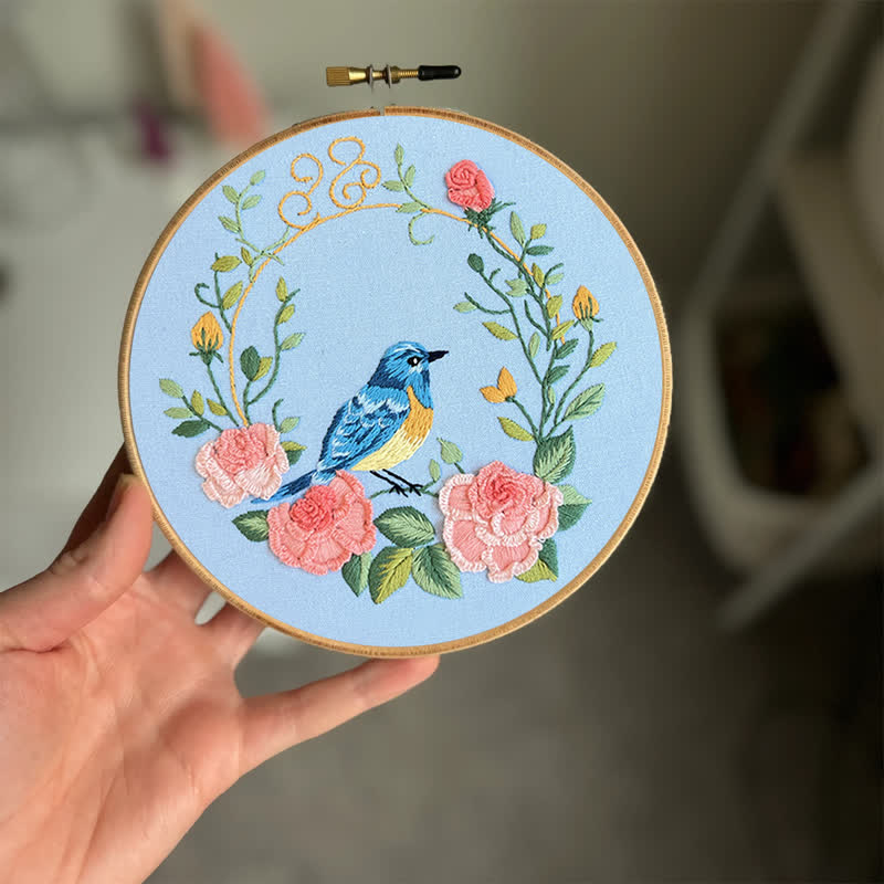 Rubbyoo Embroidery Kit -Exotic Bird-Flowers - image 2