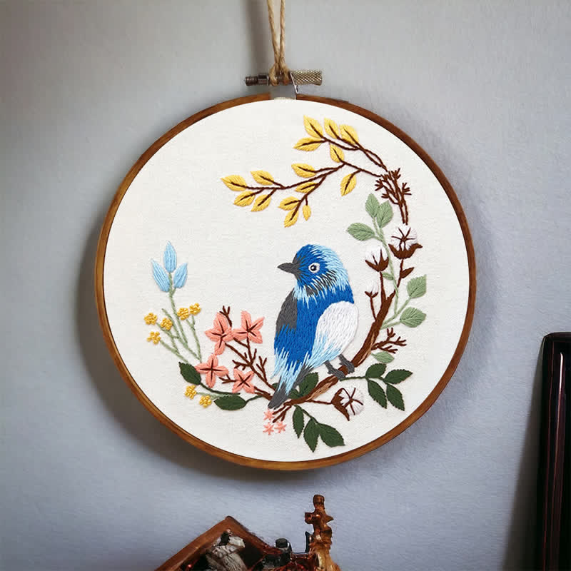 Rubbyoo Embroidery Kit - Spring Blue Birds - image 4