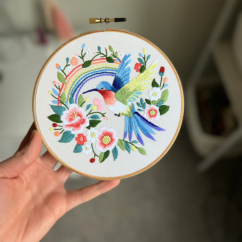 Rubbyoo Embroidery Kit - Exotic Blue Bird - image 2