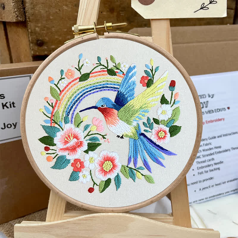 Rubbyoo Embroidery Kit - Exotic Blue Bird - image 5