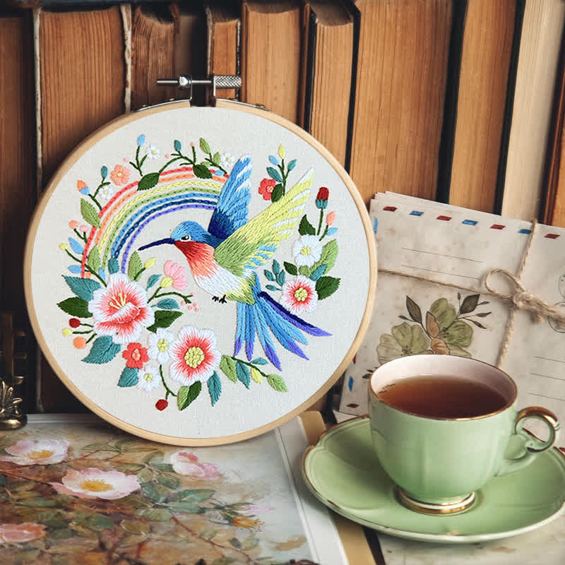 Rubbyoo Embroidery Kit - Exotic Blue Bird - image 8