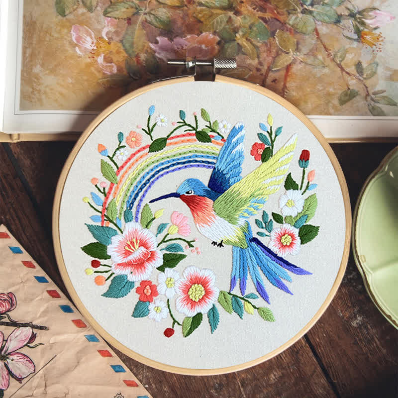 Rubbyoo Embroidery Kit - Exotic Blue Bird - image 7