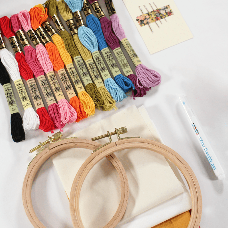 Rubbyoo Embroidery Starter Kit - Embroidery Supplies Bundle
