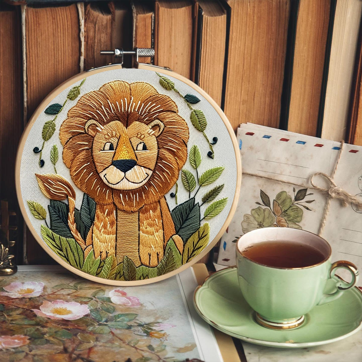 Rubbyoo Embroidery Kit -Big Smile Lion - image 6