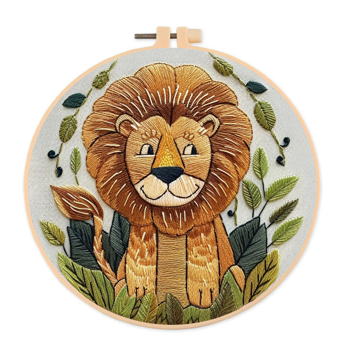 Rubbyoo Embroidery Kit -Big Smile Lion - image 1