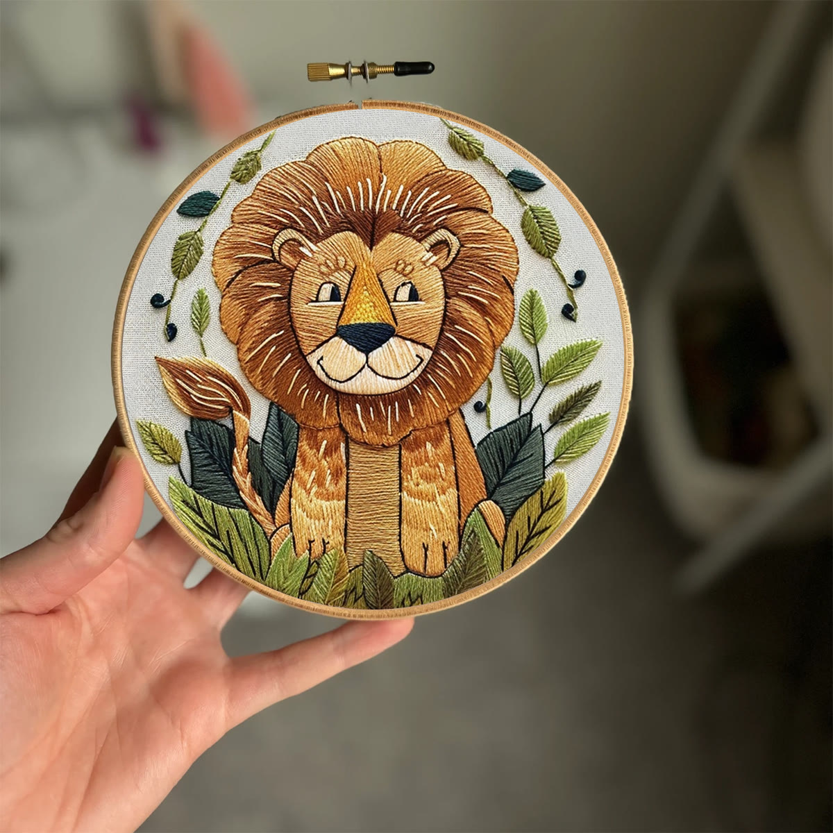 Rubbyoo Embroidery Kit -Big Smile Lion - image 2