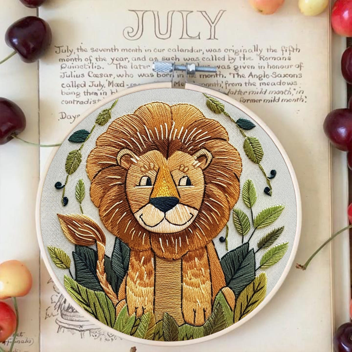 Rubbyoo Embroidery Kit -Big Smile Lion - image 3