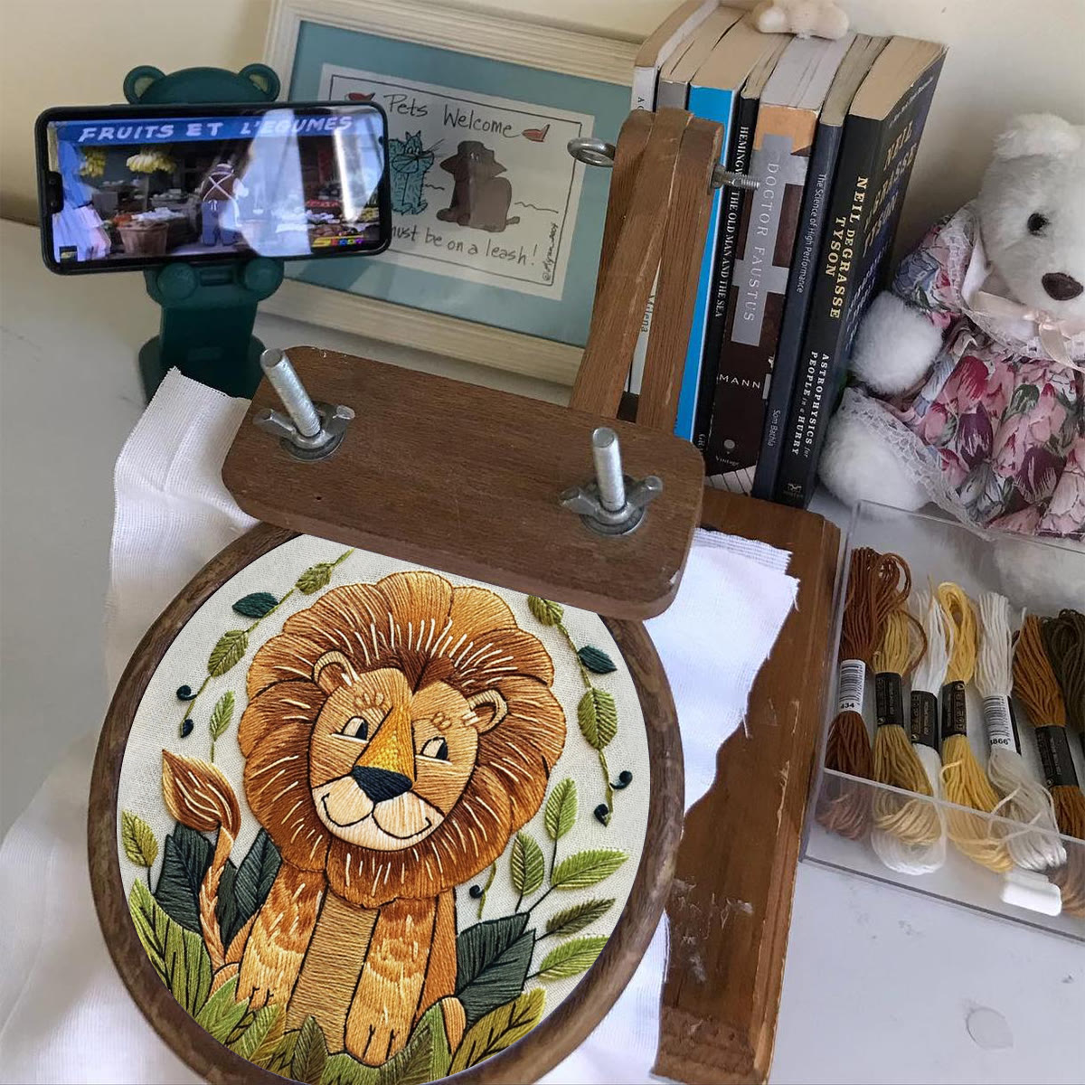 Rubbyoo Embroidery Kit -Big Smile Lion - image 4