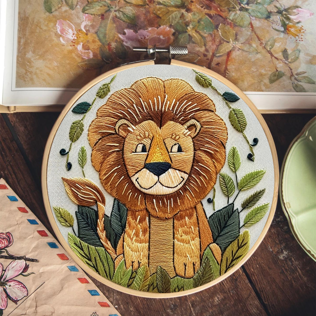 Rubbyoo Embroidery Kit -Big Smile Lion - image 9