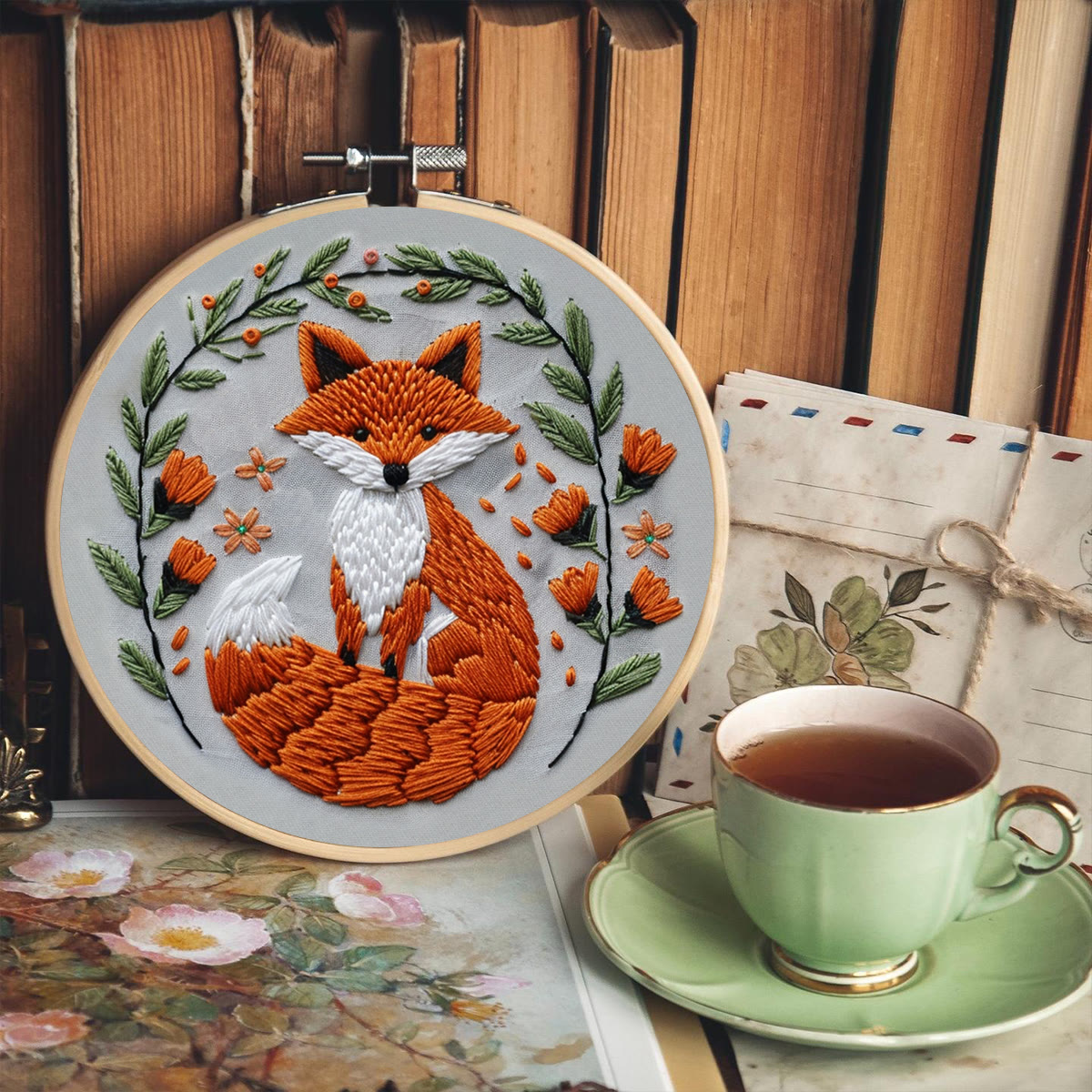 Rubbyoo Embroidery Kit - Big Tail Fox - image 6