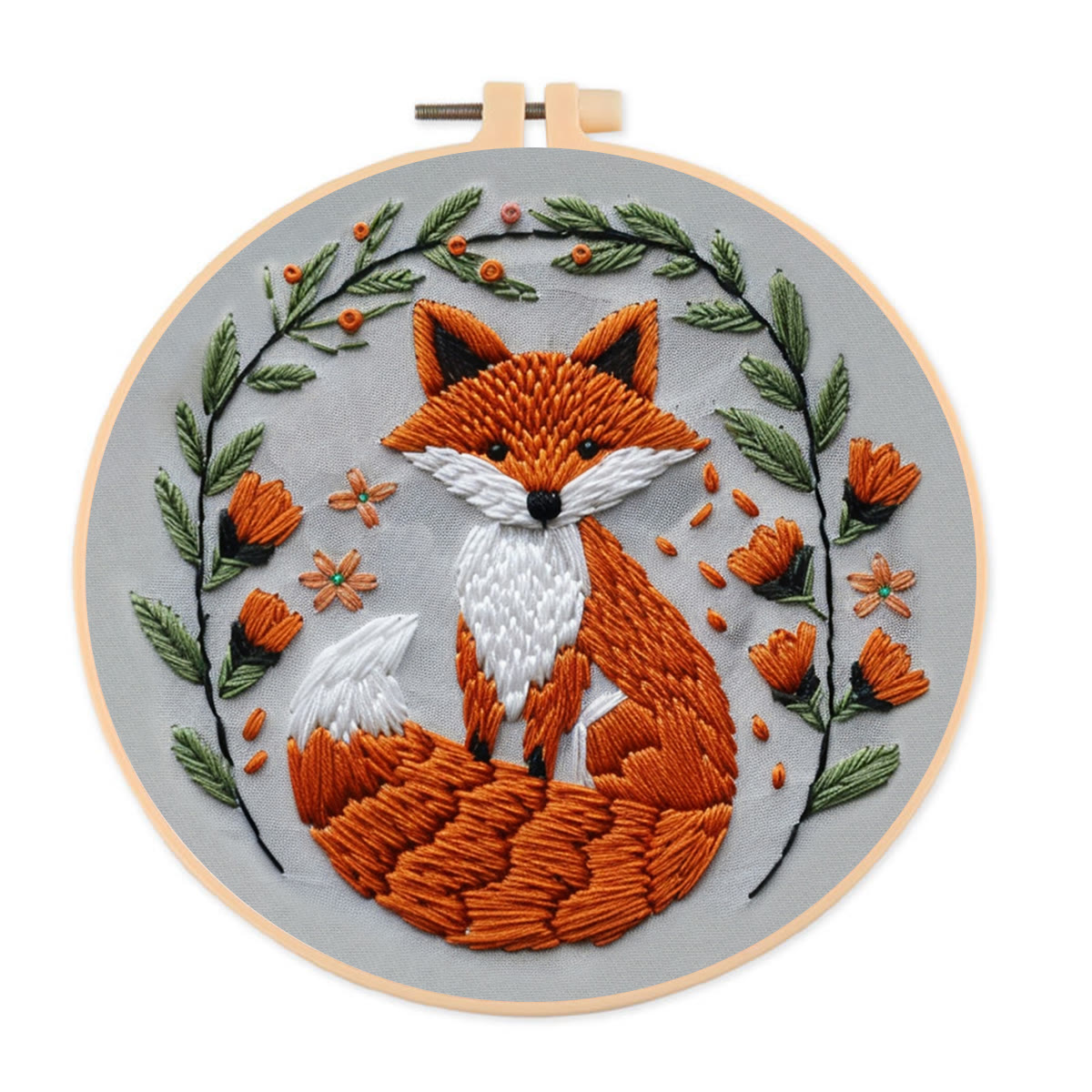 Rubbyoo Embroidery Kit - Big Tail Fox - image 1