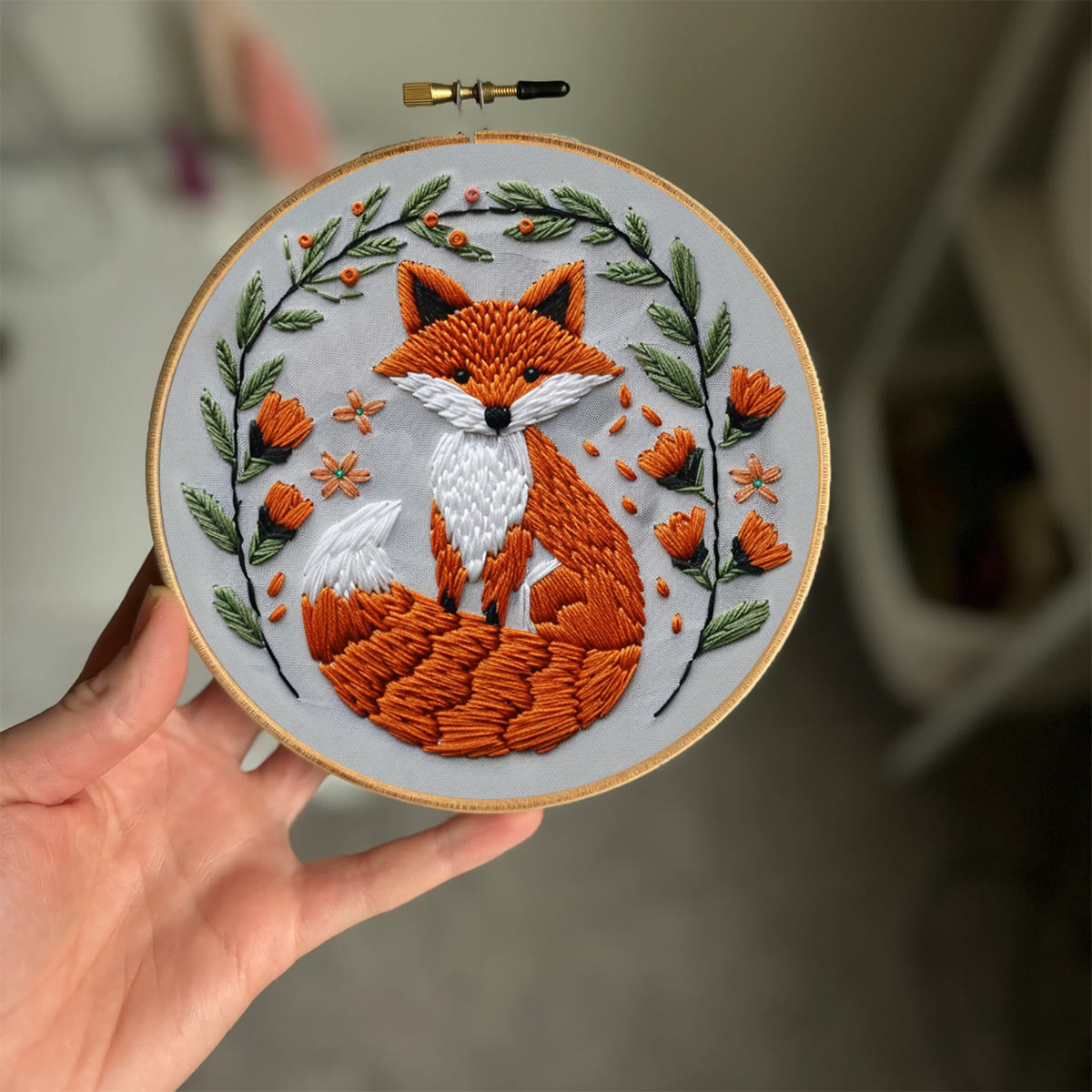 Rubbyoo Embroidery Kit - Big Tail Fox - image 2
