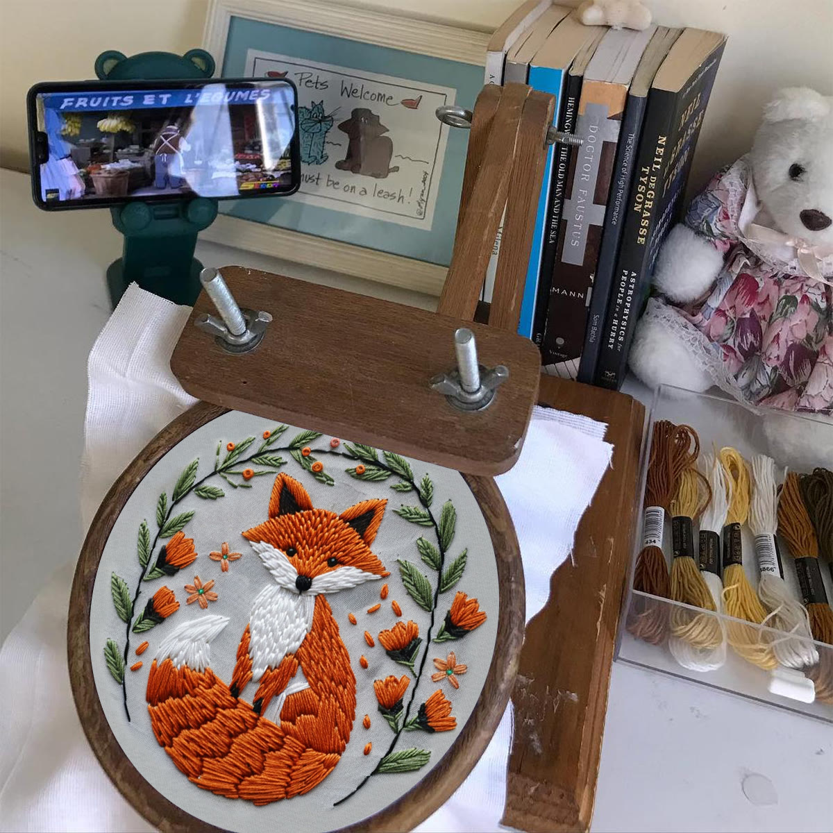 Rubbyoo Embroidery Kit - Big Tail Fox - image 4