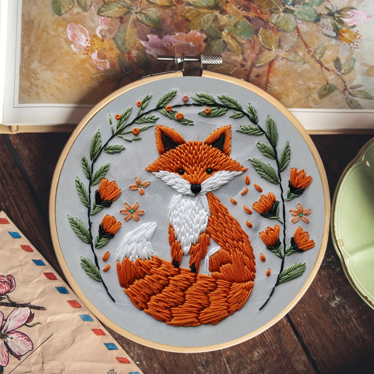 Rubbyoo Embroidery Kit - Big Tail Fox - image 9