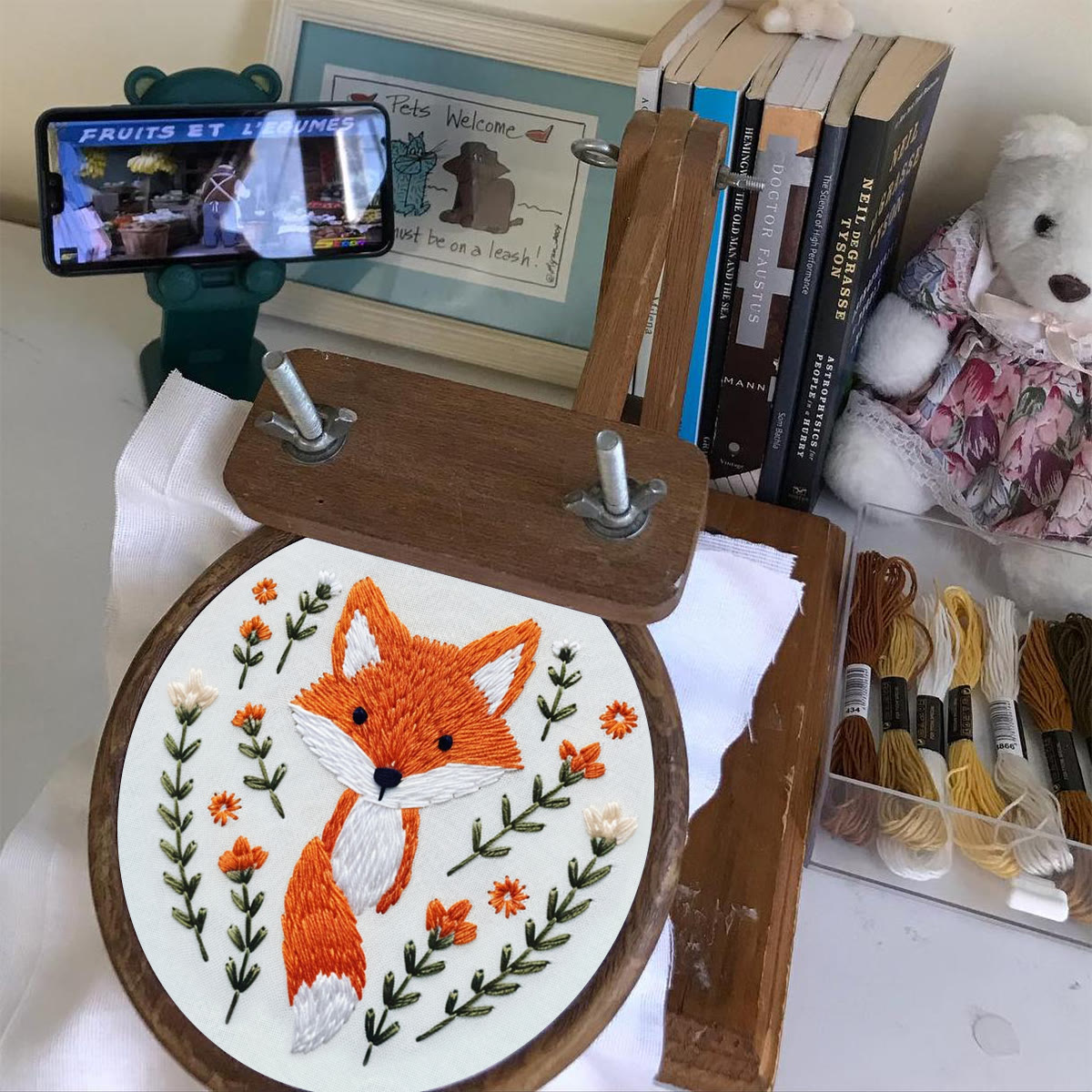 Rubbyoo Embroidery Kit -Stand Up Fox  - image 5