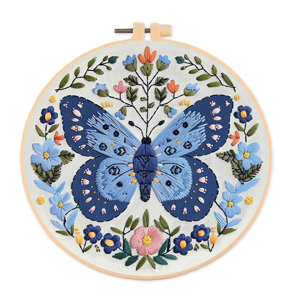 Rubbyoo Embroidery Kit - Blue Butterfly - image 1